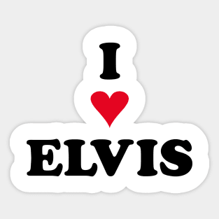 I HEART ELVIS Sticker